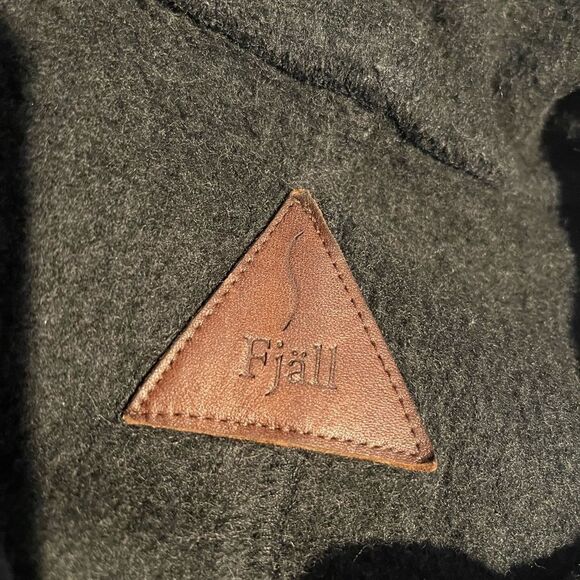 Fjall Gray Wool Blend Button up Jacket with Hood - Picture 5 of 6